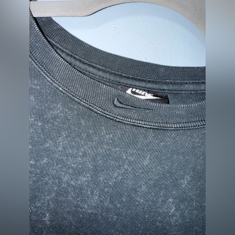 NIKE women’s Sportswear Acid Washed T-shirt Dress In Black Size M NWT - Picture 6 of 10